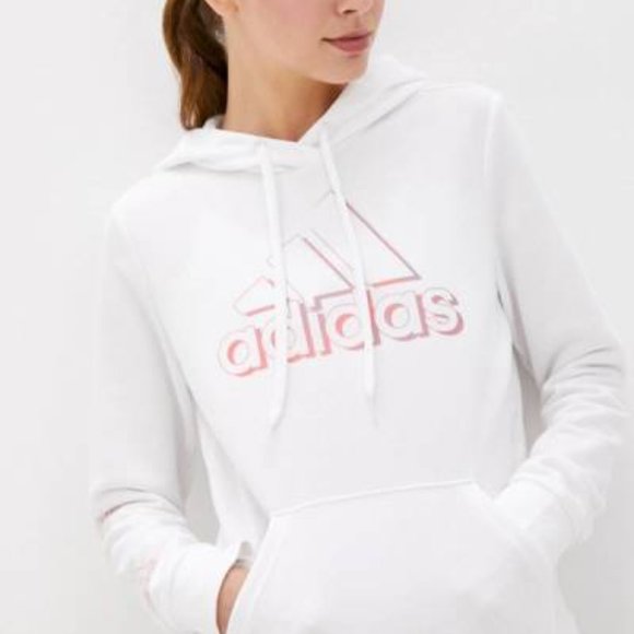 NWT $60 ADIDAS Women S AEROREADY DRY Active LOGO Sleeve Graphic Hoodie Jacket - Picture 8 of 16
